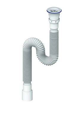 Сифон UNICORN D230P гофрированный 1200мм 1 1/2
