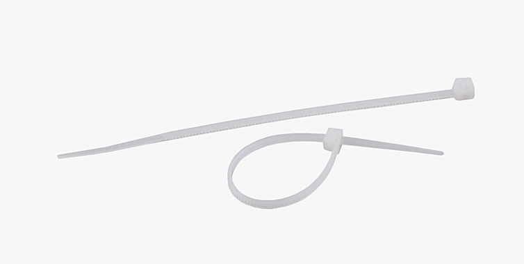 Хомут  нейлоновый 7,2х300мм белые (25шт в уп) 47-8-307