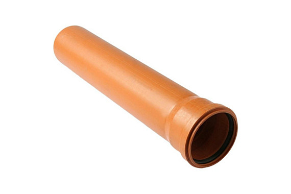 Труба ПВХ ПП 110х2,7х500мм оранжевая для наруж.канал.ВОРОНЕЖПЛАСТ ВРН 00024