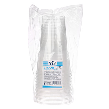 VIP Стакан неокрашенный 500мл 12шт (РР) 438-271