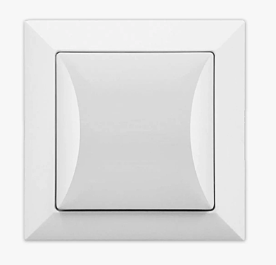 Выключатель Кюнсен Радуга СП одинарный белый