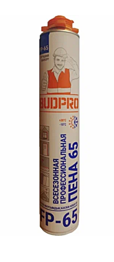 Пена монтажная BUDPRO FP-65 проф. всесезонная 745мл A1581Z