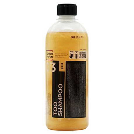 Высокопенный ручной шампунь SMART TOO SHAMPOO 03 500мл без фосфатов и растворителей GOLD