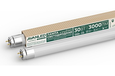 Лампа светодиодная AVANLED AL T8-30-840-1200-M 30Вт матовая 4000К G13 11112405