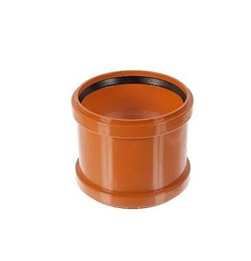 Муфта 110 ПП ПРОАКВА рыжая наруж.(проходная) РРН20110