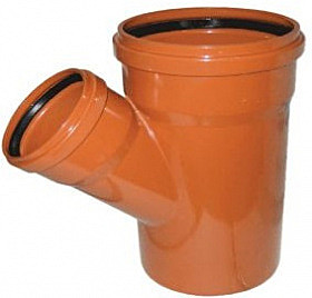 Тройник 160/110/45 (с/к) рыжий