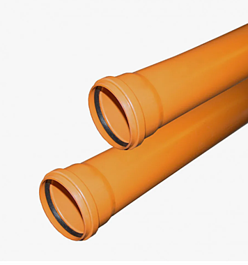 Труба ПВХ ПП 110х3,4х3000мм ПРОАКВА рыжая для наруж.канал. 1103000