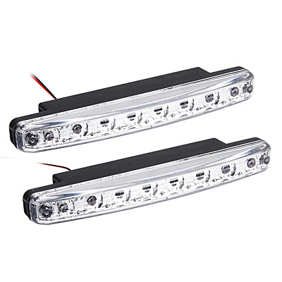 Дневные ходовые огни NEW GALAXY LED 8 пласт корпус 158мм 12V белый 2шт 702-105