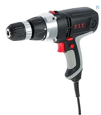 Шуруповерт сетевой P.I.T. МАСТЕР PBM10-C2 (400Вт 2 скорости 0-350/1050 об/мин)