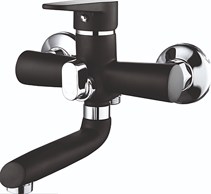 Смеситель для ванны А4704-1А черный