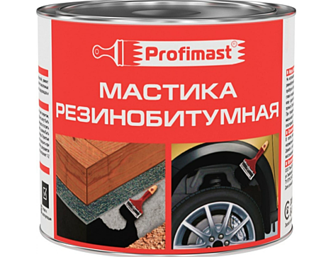 Мастика резино-битумная 2,0л/1,8кг PROFIMAST 237263