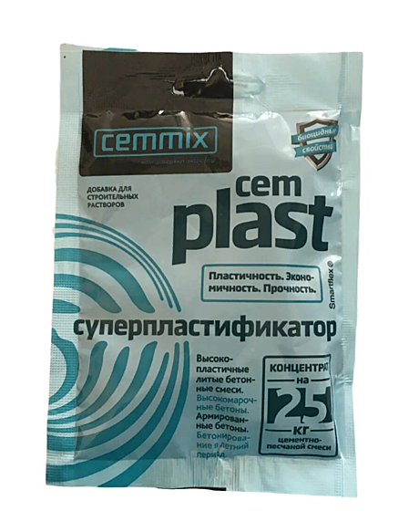 Пластификатор CEMPLAST 50мл (концентрат саше) CEMMIX 206969