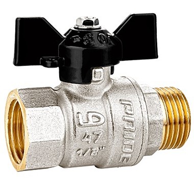 Шаровый кран LD Ду20 г/ш бабочка LD 47.302.20 