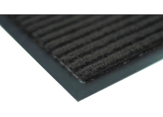 Коврик влаговпитывающий ребристый 40х60см 8мм черный 22012 48847