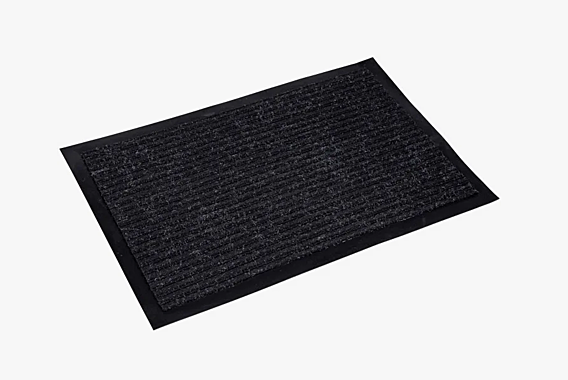 Коврик влаговпитывающий ребристый 60х90см черный (Classic Door mat) 48853