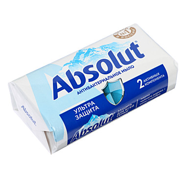 Мыло твердое Absolut антибактериальное 90г к/у  арт.6059 952-006