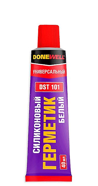 Герметик силиконовый универсальный DONEWELL белый 40мл 0847 1304932