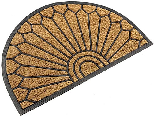 Коврик кокос на резиновой основе СОЛНЦЕ 60х90см 49597