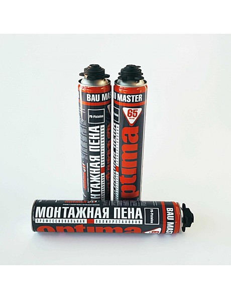 Пена монтажная BAU MASTER OPTIMA 65л 900мл 0,978кг Зимняя