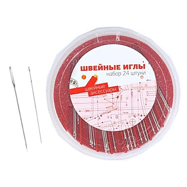 Иглы швейные ручные 24шт в пластиковом боксе 308-592