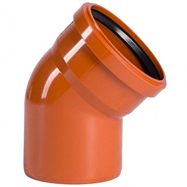 Отвод 110/30 рыжий МультиМир наруж.
