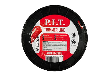 Леска для триммера P.I.T. 3LB 3,0мм квадрат 150м бухта ATML01-S303