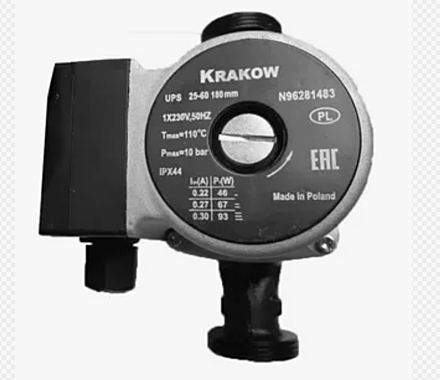 Насос KRAKOW UPS 25/40-180 циркуляционный 17109