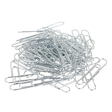 Скрепки металлические оцинкованные 28мм,100шт 588-021