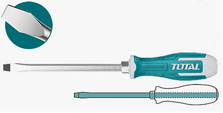 Отвертка шлицевая SL6,5х150мм TOTAL INDUSTRIAL THGS61506