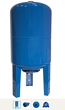 Бак расширительный (гидроаккумулятор) 50л для водоснабжения (присоединение 1