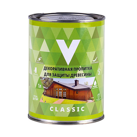 Декоративная пропитка для дерева V Classic матовая 1 л сосна 255411