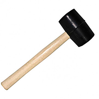 Киянка резиновая 680г деревянная ручка 38-6-109