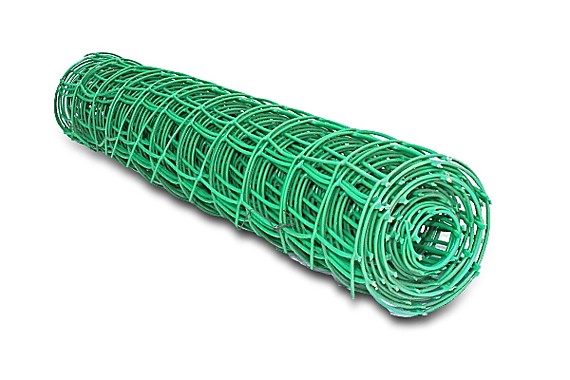 Садовая решетка рулон 1,0х20м ячейка 90х90мм зеленая (20п/м)