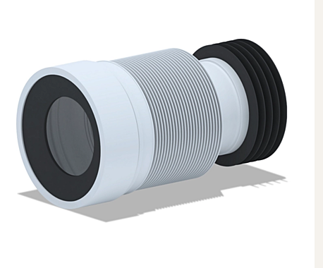 Труба для унитаза гофра Ани 230х570 гибкая К828R 00001619