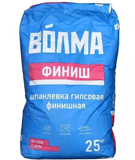 Шпатлевка ВОЛМА-Финиш 20кг гипсовая (56шт/63шт)