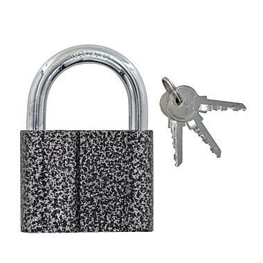 Замок навесной сталь 3 ключа 75х25х57мм дужка 11мм 70-0-098