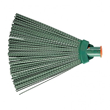 Метла полипропиленовая 295х255мм веерная без черенка // Сибртех 63208