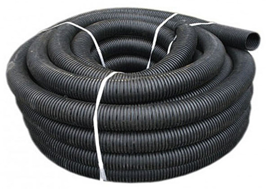 Дренажная гофрированная труба без перфорации D110 мм (50м)