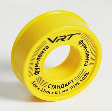 Фум-лента VRT для газа 12ммх0,1ммх12м 530755