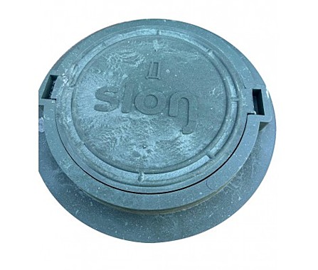 Люк Дачный SLON 460мм круглый ЗЕЛЕНЫЙ 55869