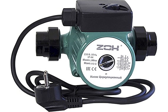 Насос ZOX ZX 25-6 130 циркуляционный с гайками 530286