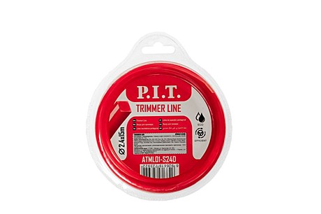 Леска для триммера P.I.T. 2,4мм х 15м квадрат ATML01-S24D