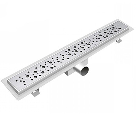 Трап-лоток для душа 45 см нержавеющая сталь гидрозатвор BAD414503 TIM
