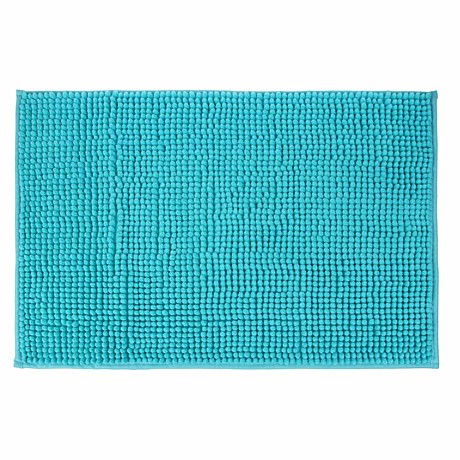 VETTA Коврик для ванной, синель, 40x60см, ворс 1,2см, бирюзовый