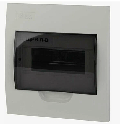 Бокс ЩРВ-П-8 модулей встраев.пластик IP41 SIMPLE NO-box_simple-plastic 8 flush ЭРА Б0041511