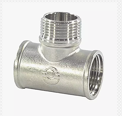 Тройник 15мм г/ш/г VALFEX никелированный VF.132.N.012