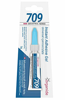 Клей тюбик ORGANIDE 709 супер-клей моментальный 3гр блистер-карта арт.24459