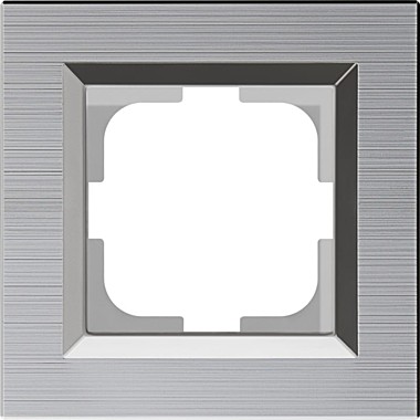 Рамка OVIVO 1 мест СУ QUANTUM СЕРЕБРО 405-320000-096