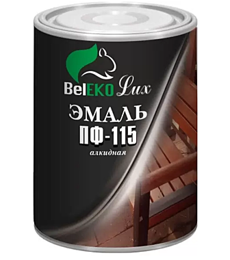 Эмаль ПФ-115 BelEkoLux красно-коричневый 0,8кг