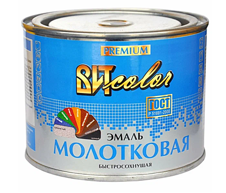 Эмаль с молотковый эффектом ВИТcolor 0,4кг коричневая